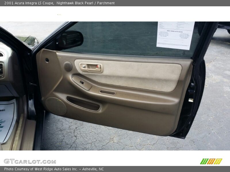 Nighthawk Black Pearl / Parchment 2001 Acura Integra LS Coupe