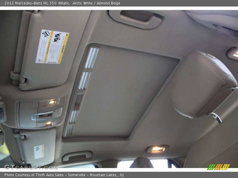 Arctic White / Almond Beige 2012 Mercedes-Benz ML 350 4Matic