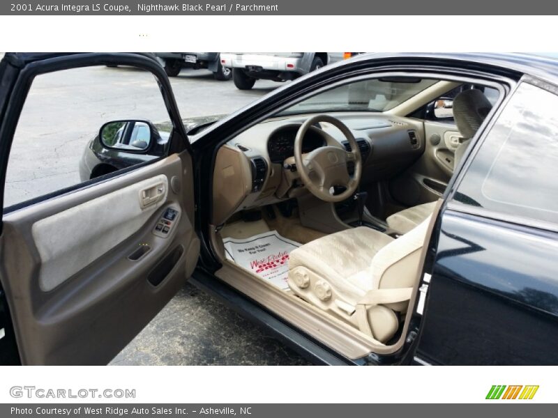 Nighthawk Black Pearl / Parchment 2001 Acura Integra LS Coupe