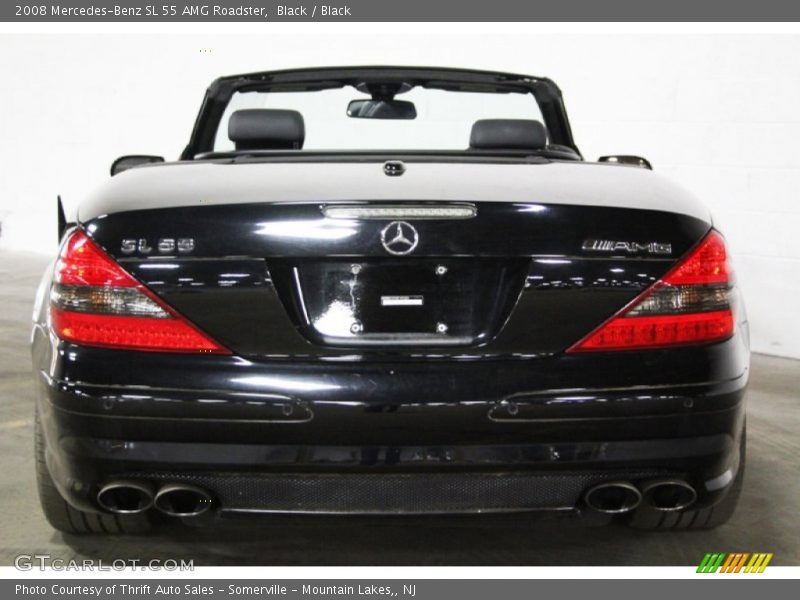 Black / Black 2008 Mercedes-Benz SL 55 AMG Roadster