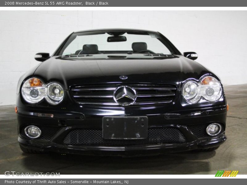 Black / Black 2008 Mercedes-Benz SL 55 AMG Roadster