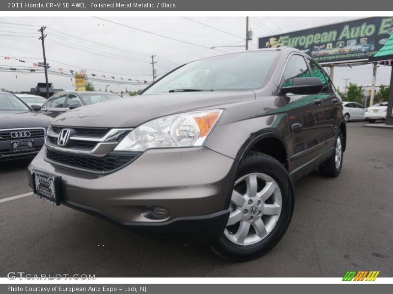 Polished Metal Metallic / Black 2011 Honda CR-V SE 4WD