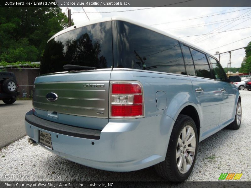 Light Ice Blue Metallic / Charcoal Black 2009 Ford Flex Limited AWD