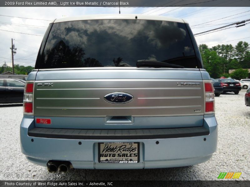 Light Ice Blue Metallic / Charcoal Black 2009 Ford Flex Limited AWD