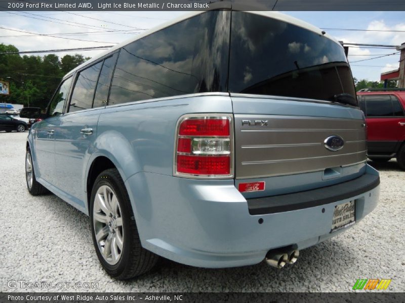 Light Ice Blue Metallic / Charcoal Black 2009 Ford Flex Limited AWD