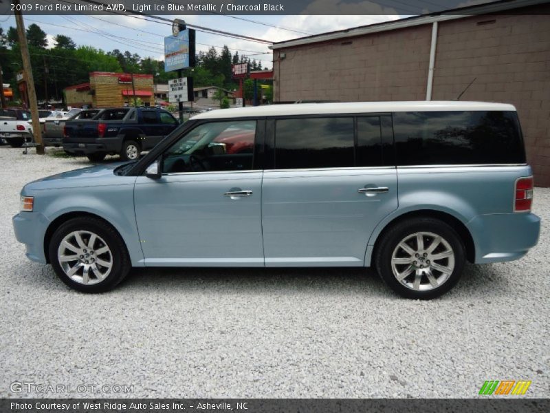 Light Ice Blue Metallic / Charcoal Black 2009 Ford Flex Limited AWD