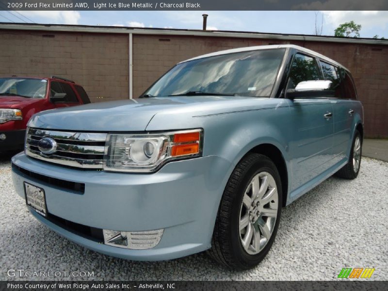 Light Ice Blue Metallic / Charcoal Black 2009 Ford Flex Limited AWD