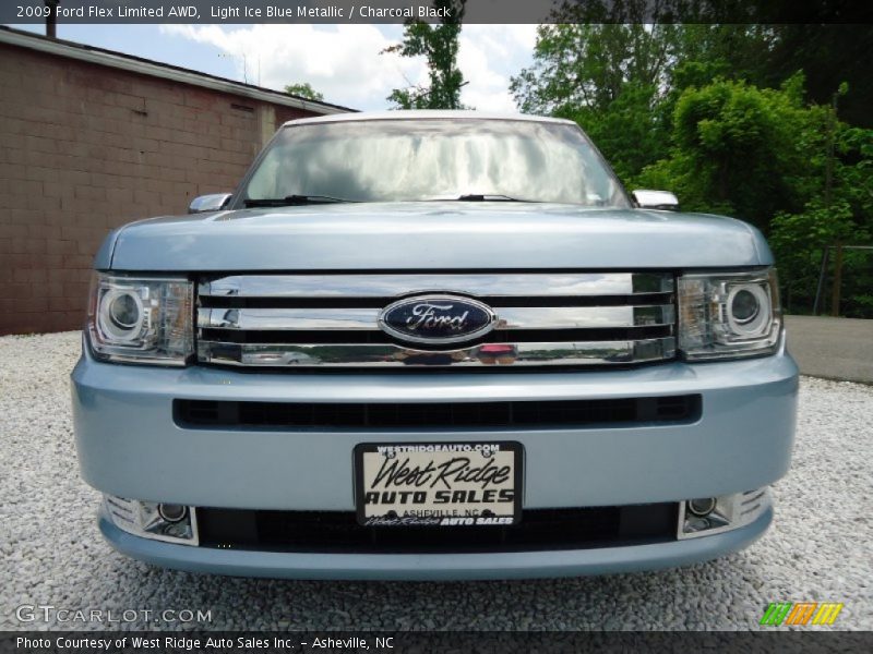 Light Ice Blue Metallic / Charcoal Black 2009 Ford Flex Limited AWD