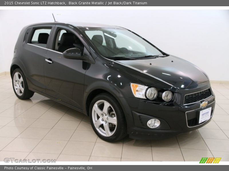 Black Granite Metallic / Jet Black/Dark Titanium 2015 Chevrolet Sonic LTZ Hatchback