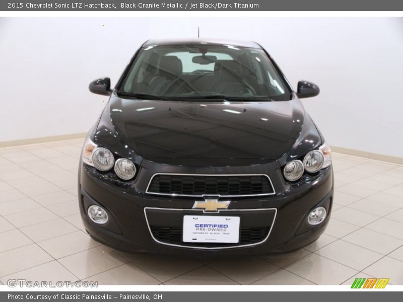 Black Granite Metallic / Jet Black/Dark Titanium 2015 Chevrolet Sonic LTZ Hatchback