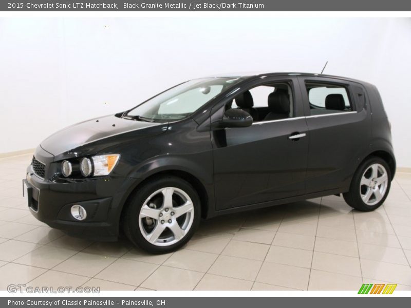 Black Granite Metallic / Jet Black/Dark Titanium 2015 Chevrolet Sonic LTZ Hatchback