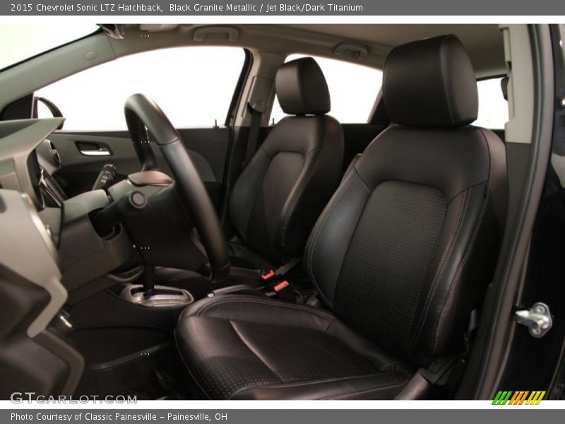Black Granite Metallic / Jet Black/Dark Titanium 2015 Chevrolet Sonic LTZ Hatchback