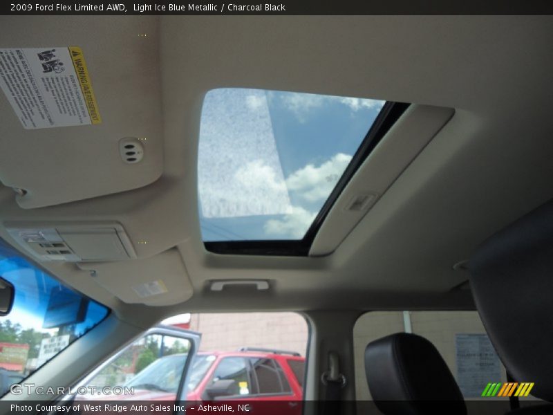 Light Ice Blue Metallic / Charcoal Black 2009 Ford Flex Limited AWD