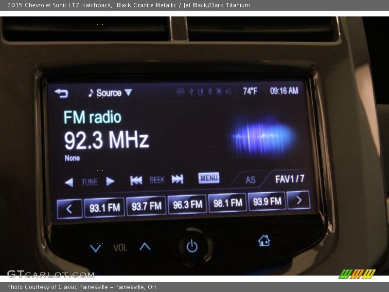 Black Granite Metallic / Jet Black/Dark Titanium 2015 Chevrolet Sonic LTZ Hatchback