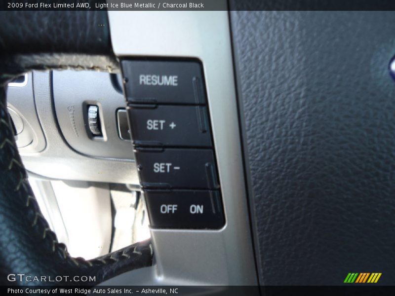 Light Ice Blue Metallic / Charcoal Black 2009 Ford Flex Limited AWD