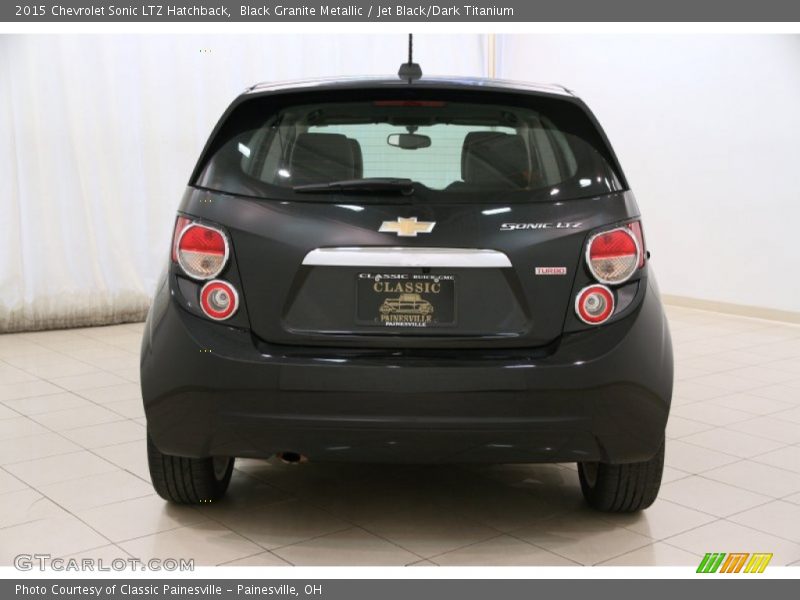 Black Granite Metallic / Jet Black/Dark Titanium 2015 Chevrolet Sonic LTZ Hatchback