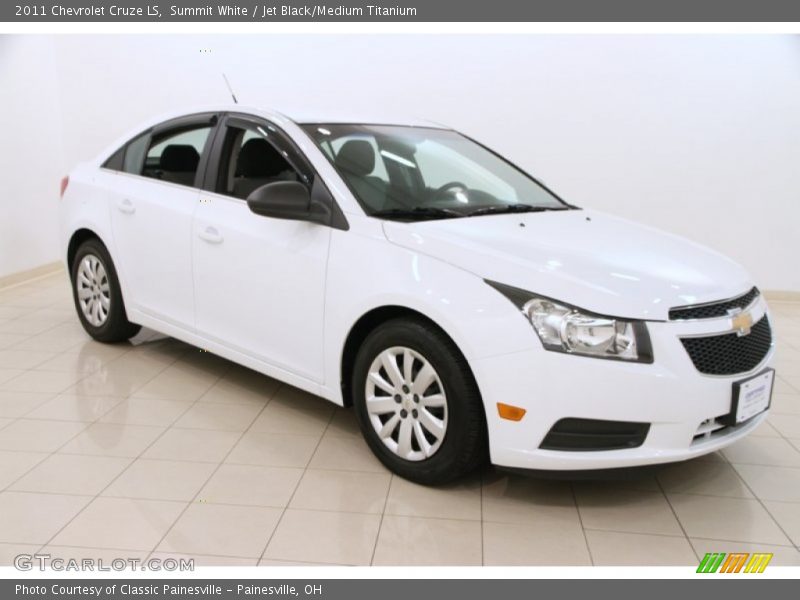 Summit White / Jet Black/Medium Titanium 2011 Chevrolet Cruze LS
