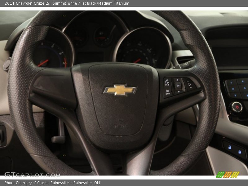 Summit White / Jet Black/Medium Titanium 2011 Chevrolet Cruze LS