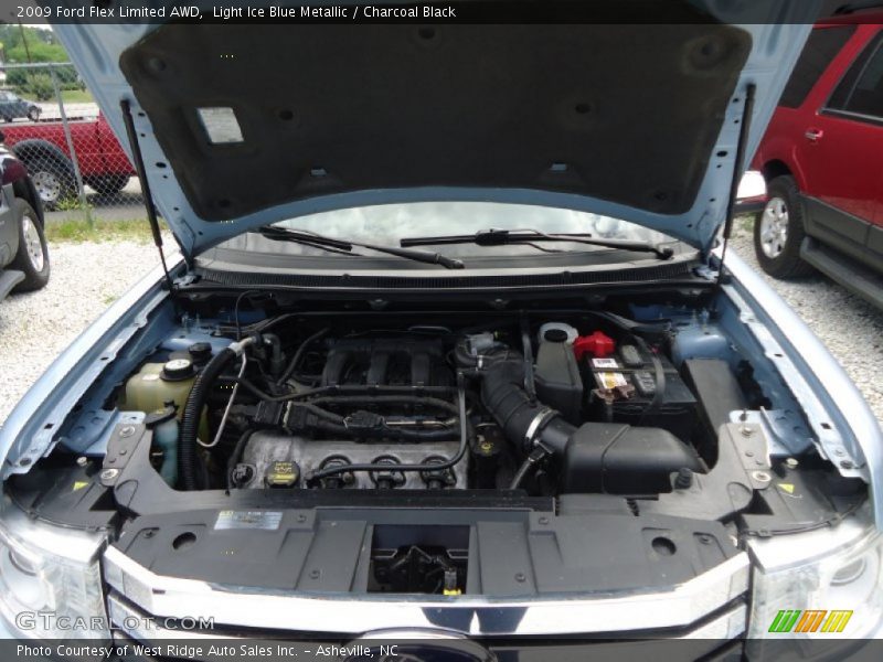 Light Ice Blue Metallic / Charcoal Black 2009 Ford Flex Limited AWD