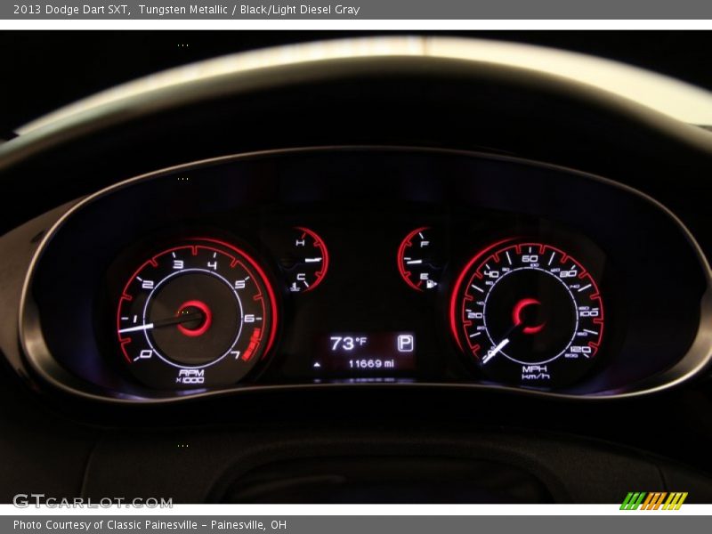 Tungsten Metallic / Black/Light Diesel Gray 2013 Dodge Dart SXT