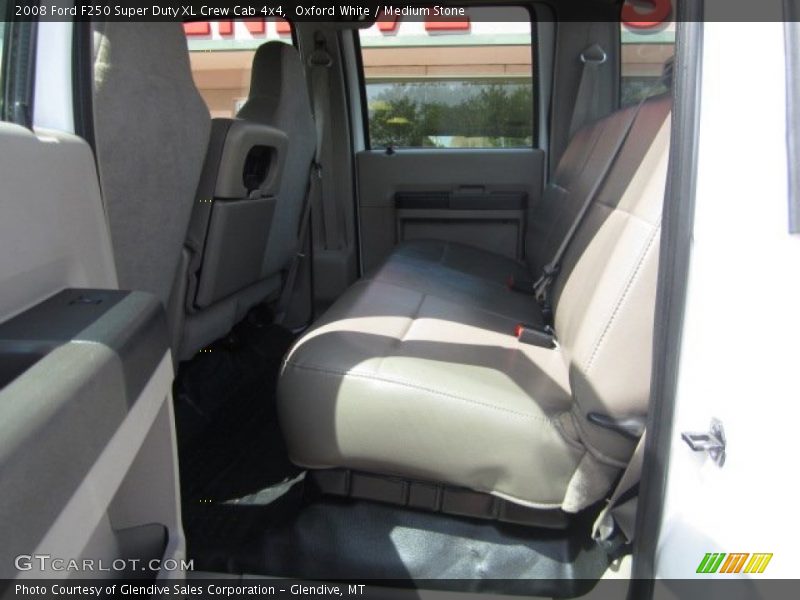 Oxford White / Medium Stone 2008 Ford F250 Super Duty XL Crew Cab 4x4