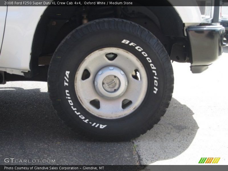 Oxford White / Medium Stone 2008 Ford F250 Super Duty XL Crew Cab 4x4