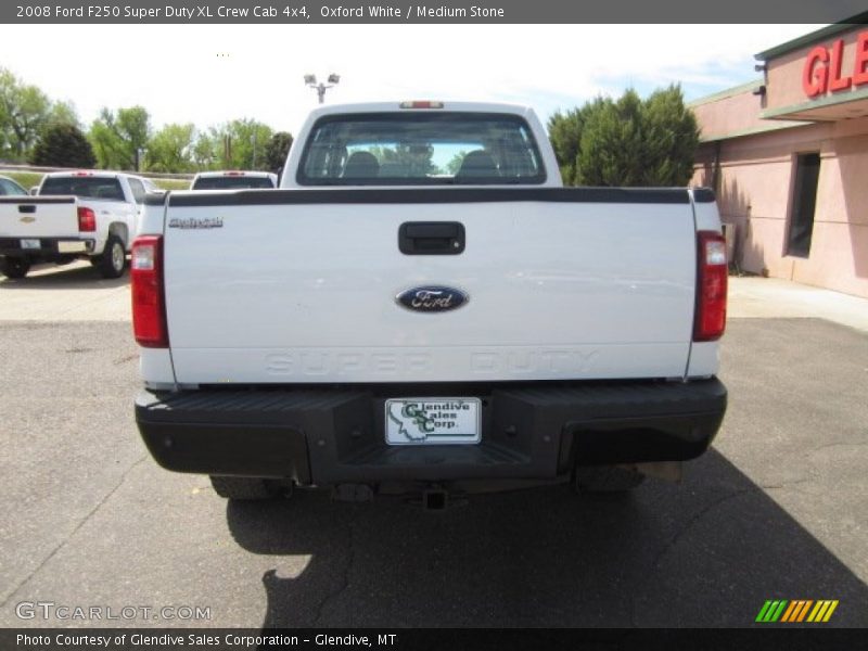 Oxford White / Medium Stone 2008 Ford F250 Super Duty XL Crew Cab 4x4