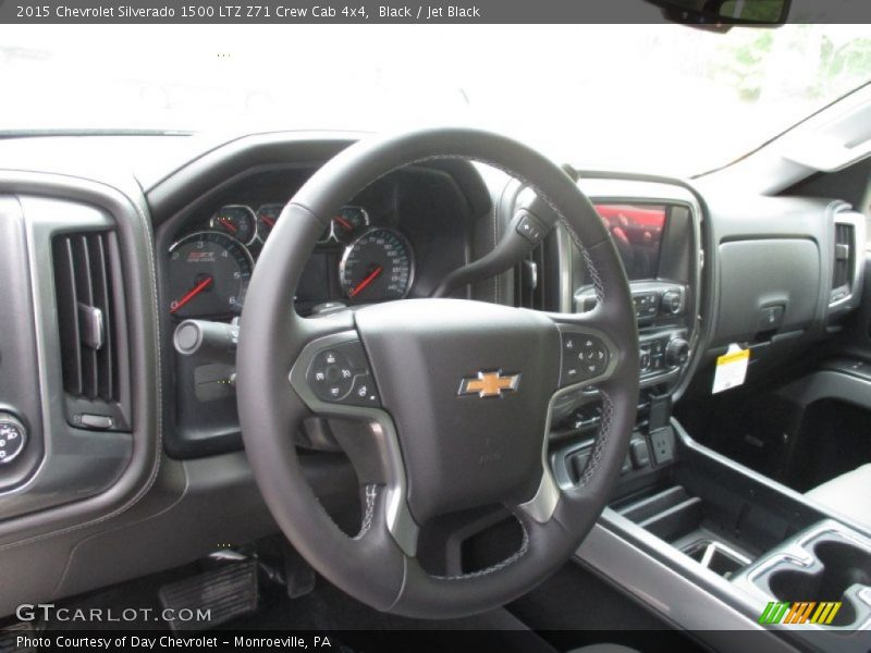 Black / Jet Black 2015 Chevrolet Silverado 1500 LTZ Z71 Crew Cab 4x4