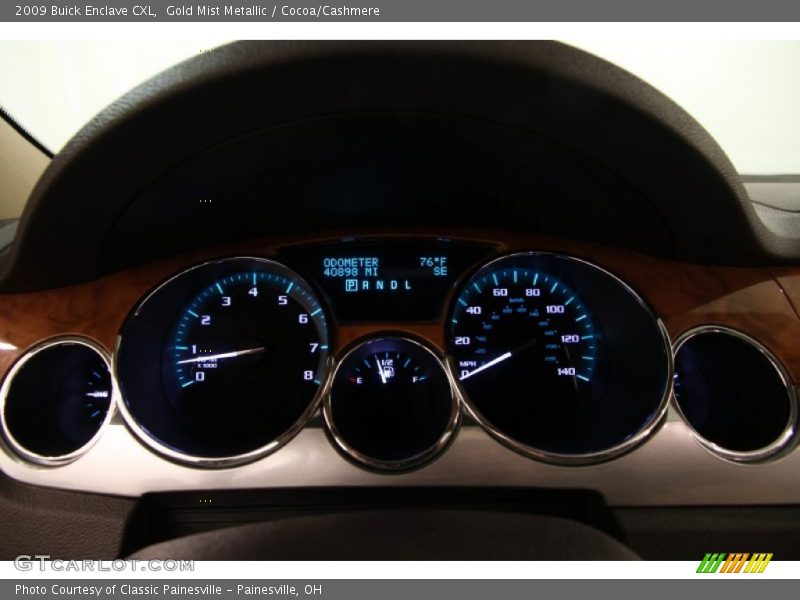 Gold Mist Metallic / Cocoa/Cashmere 2009 Buick Enclave CXL