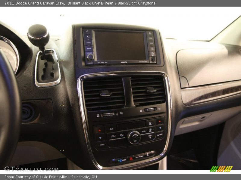 Brilliant Black Crystal Pearl / Black/Light Graystone 2011 Dodge Grand Caravan Crew