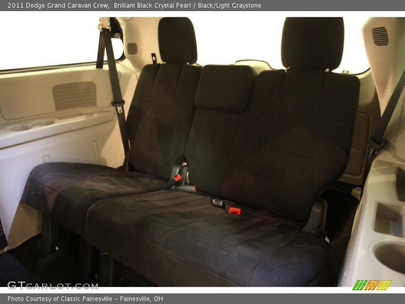 Brilliant Black Crystal Pearl / Black/Light Graystone 2011 Dodge Grand Caravan Crew