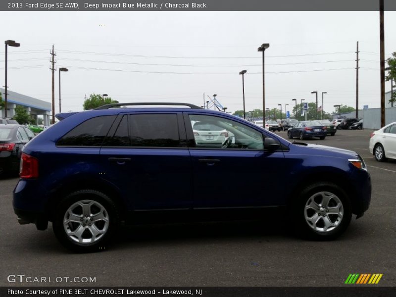 Deep Impact Blue Metallic / Charcoal Black 2013 Ford Edge SE AWD