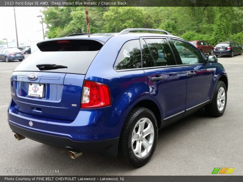 Deep Impact Blue Metallic / Charcoal Black 2013 Ford Edge SE AWD