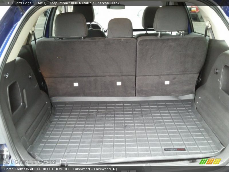 Deep Impact Blue Metallic / Charcoal Black 2013 Ford Edge SE AWD