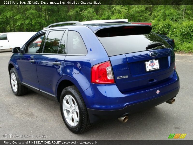 Deep Impact Blue Metallic / Charcoal Black 2013 Ford Edge SE AWD