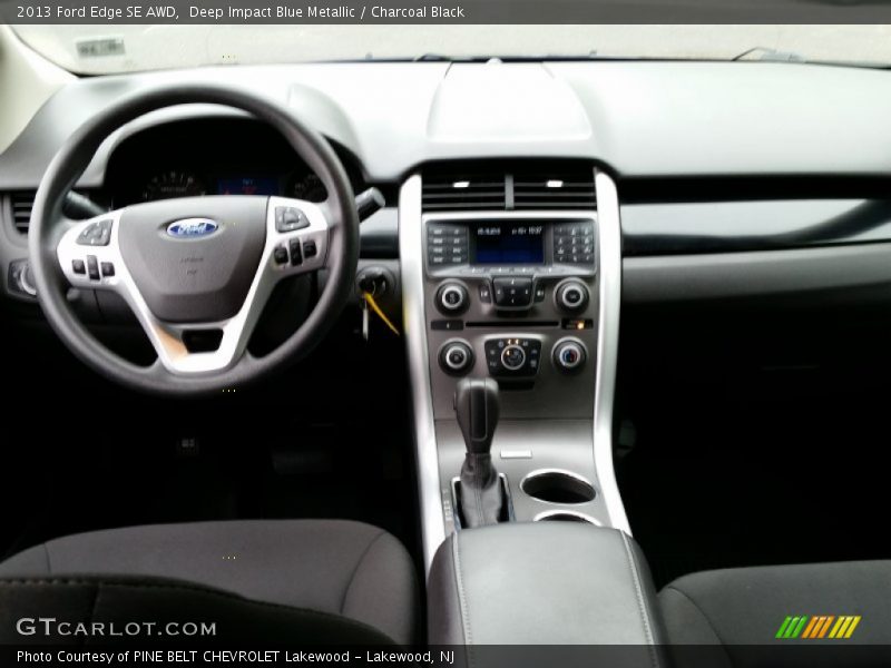 Deep Impact Blue Metallic / Charcoal Black 2013 Ford Edge SE AWD