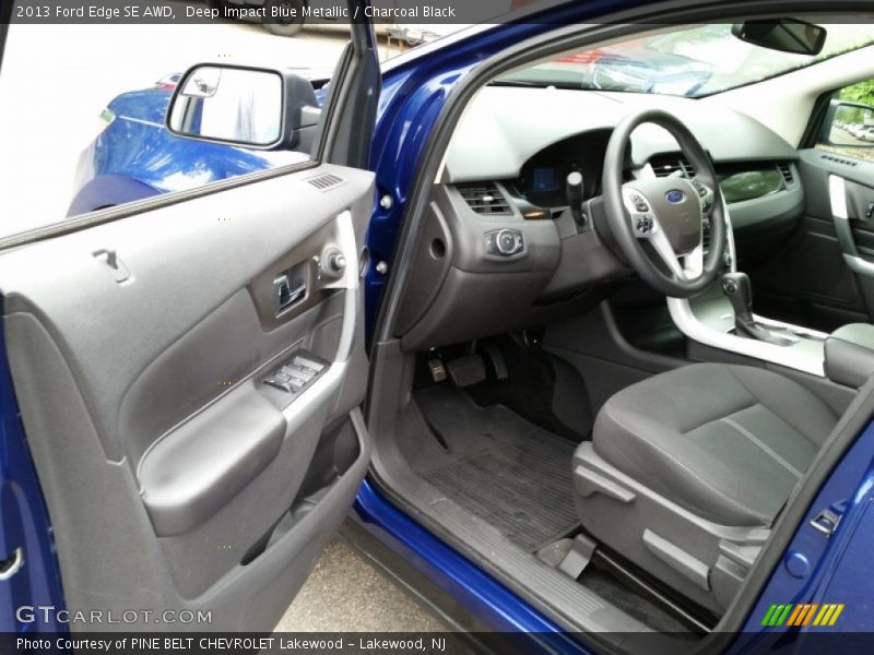 Deep Impact Blue Metallic / Charcoal Black 2013 Ford Edge SE AWD