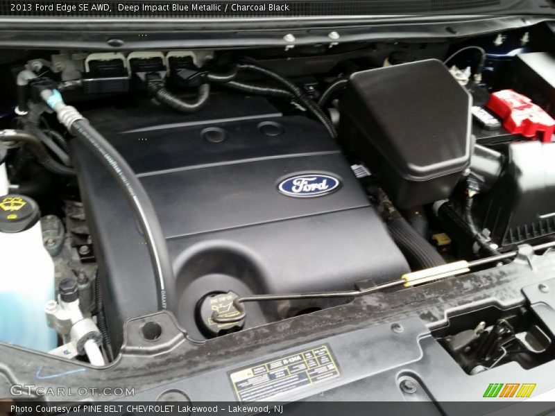 Deep Impact Blue Metallic / Charcoal Black 2013 Ford Edge SE AWD