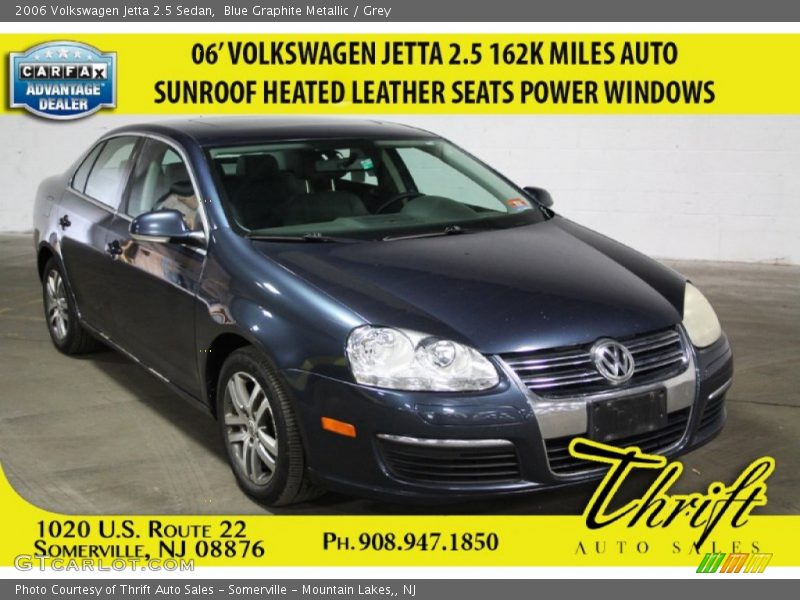Blue Graphite Metallic / Grey 2006 Volkswagen Jetta 2.5 Sedan