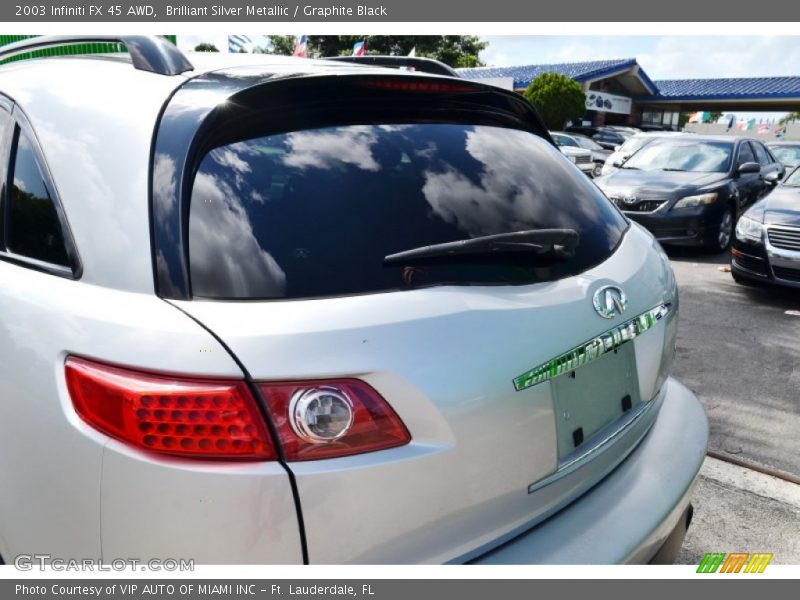 Brilliant Silver Metallic / Graphite Black 2003 Infiniti FX 45 AWD