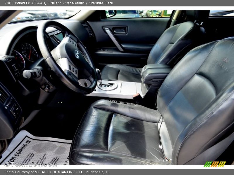 Brilliant Silver Metallic / Graphite Black 2003 Infiniti FX 45 AWD