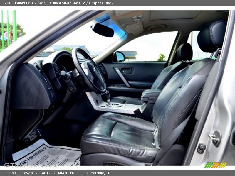 Brilliant Silver Metallic / Graphite Black 2003 Infiniti FX 45 AWD