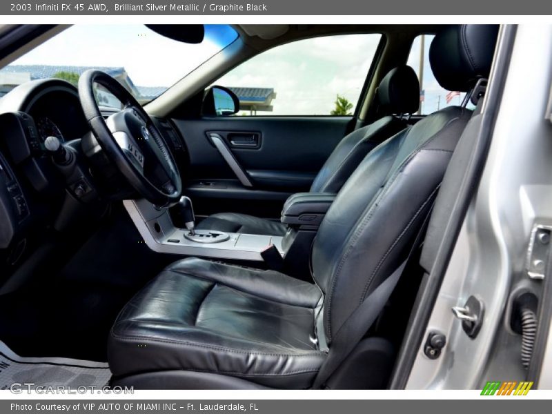 Brilliant Silver Metallic / Graphite Black 2003 Infiniti FX 45 AWD