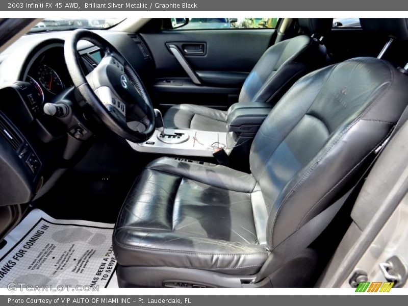 Brilliant Silver Metallic / Graphite Black 2003 Infiniti FX 45 AWD