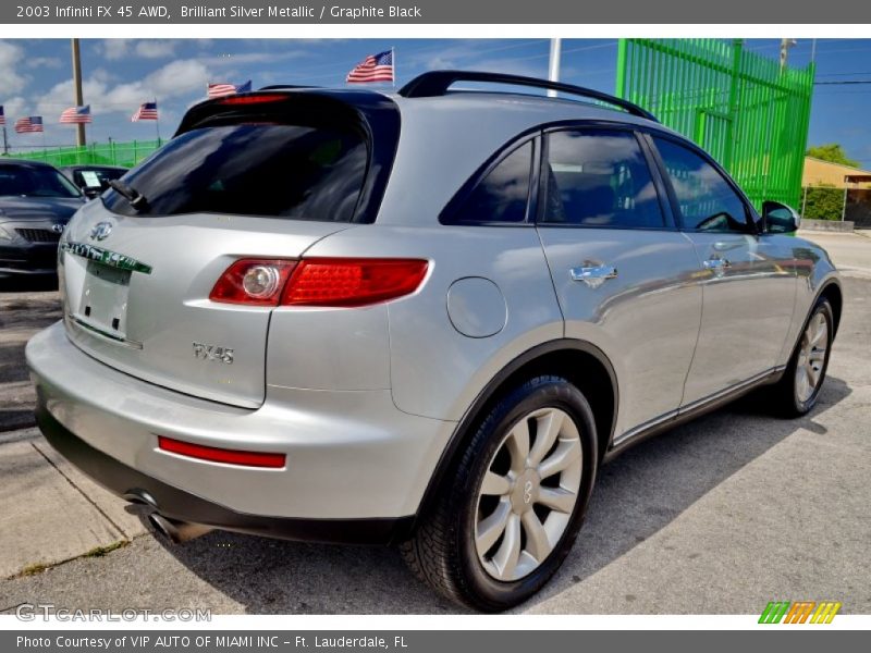 Brilliant Silver Metallic / Graphite Black 2003 Infiniti FX 45 AWD