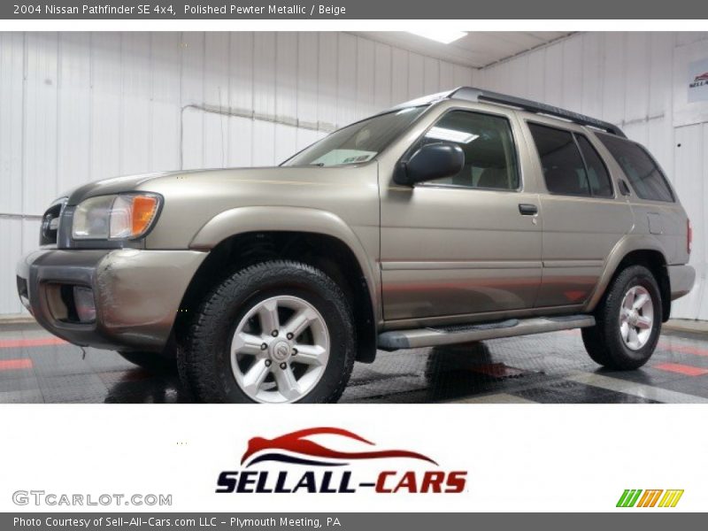 Polished Pewter Metallic / Beige 2004 Nissan Pathfinder SE 4x4