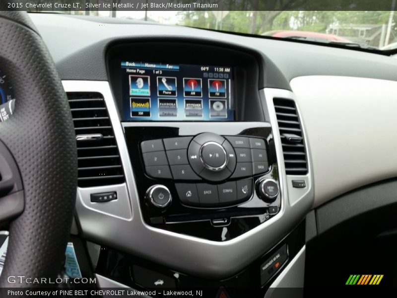 Silver Ice Metallic / Jet Black/Medium Titanium 2015 Chevrolet Cruze LT