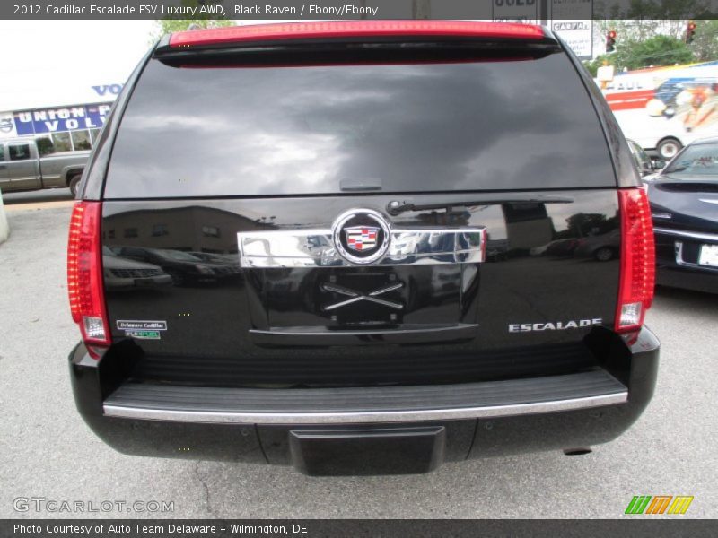 Black Raven / Ebony/Ebony 2012 Cadillac Escalade ESV Luxury AWD