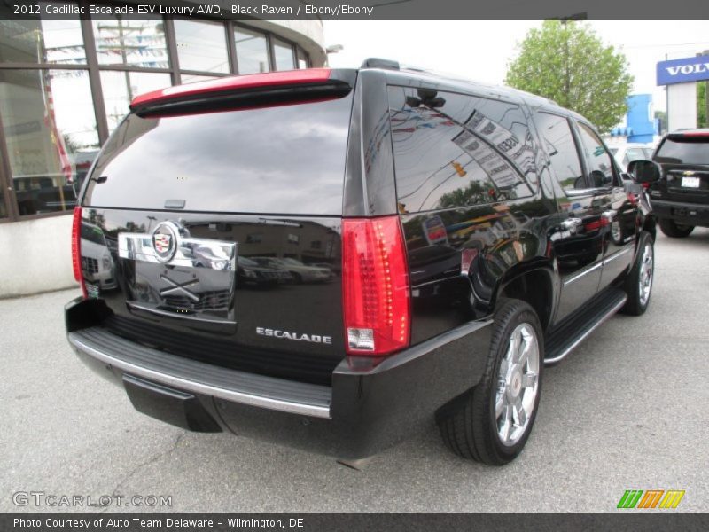 Black Raven / Ebony/Ebony 2012 Cadillac Escalade ESV Luxury AWD