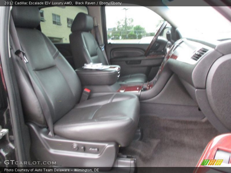 Black Raven / Ebony/Ebony 2012 Cadillac Escalade ESV Luxury AWD